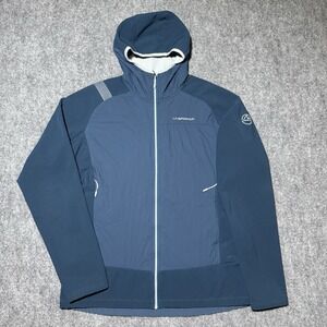 La Sportiva Kopak Hoody Mens L Blue Full Zip Sweatshirt Sweater Hoodie Flocus